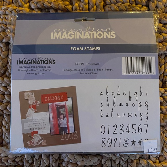 Creative Imaginations Foam Stamps – Script – Lower Case - Picture 2 of 7